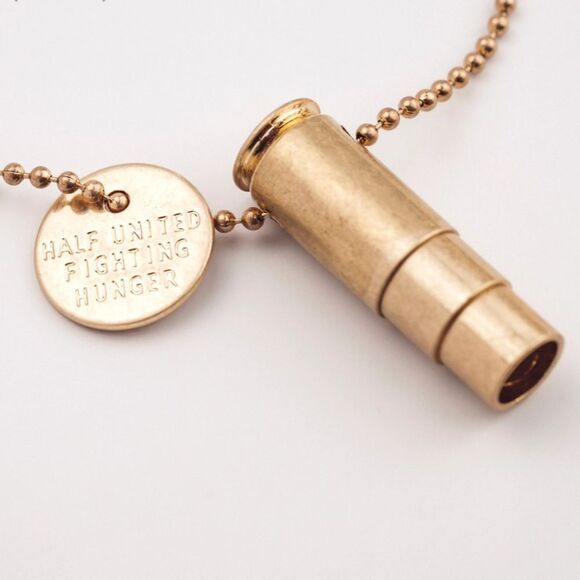 Half United Artisan Made Fighting Hunger Bullet Necklace - Picture 7 of 14